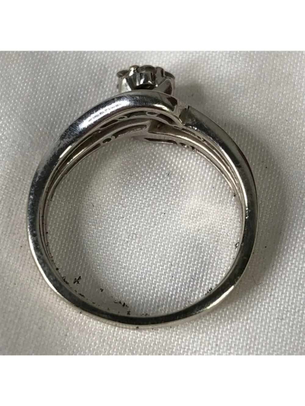 Kay Jewelers Wedding Ring Set 14KWG White Gold Diamond Engagement Romantic